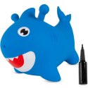 Skoczek gumowy dla dzieci REKIN BABY SHARK 62 cm niebieski do skakania z pompką
