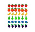 Chusta Edukacyjna AKSON 3m Zestaw małe koła + 36 owoców