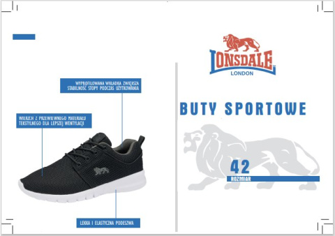 BUTY LONSDALE SIVAS 2 40 NAVY /MINT