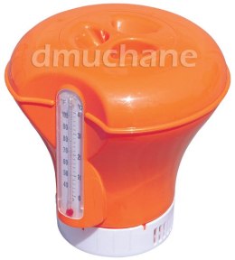 Pływak, dozownik chemii basenowej z termometrem - Bestway 58209 pomarańczowy
