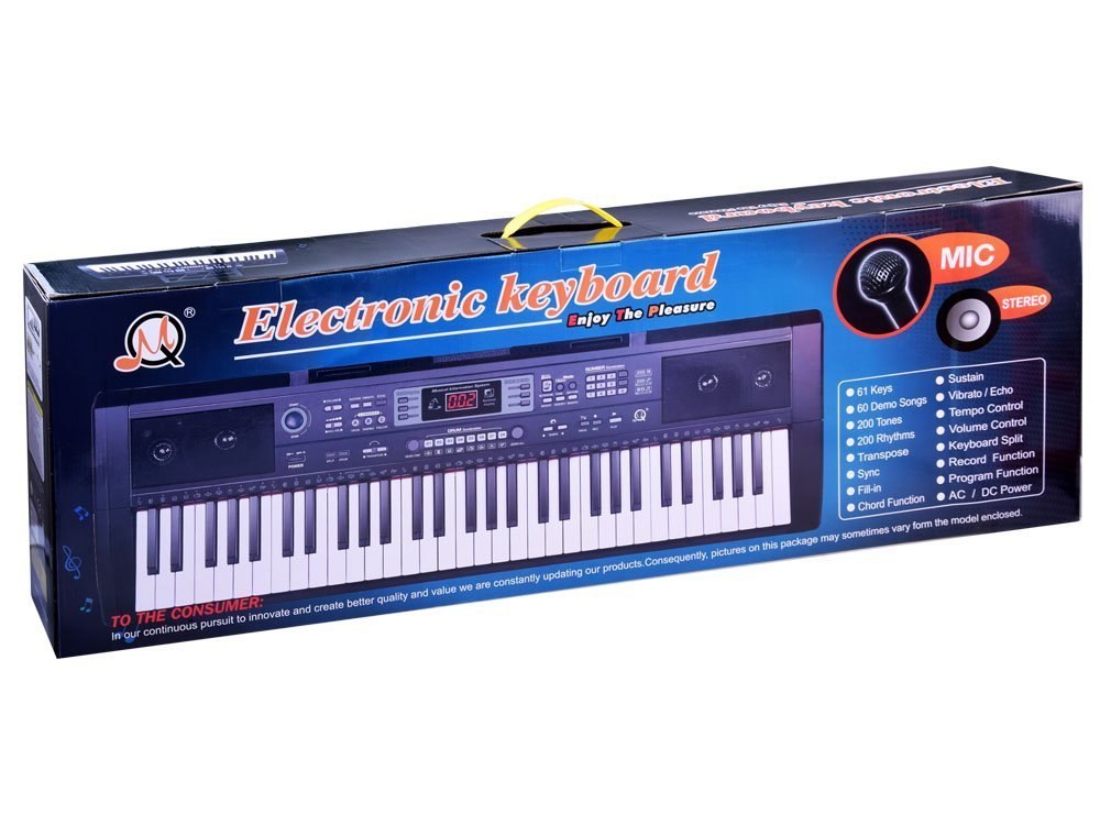 Duże Organy Keyboard mikrofon 61 klawiszy IN0092