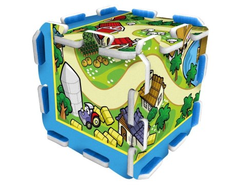 Puzzle piankowe MIASTO - ULICA Mata dla niemowląt 93x93cm ZA3150