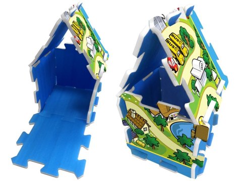 Puzzle piankowe MIASTO - ULICA Mata dla niemowląt 93x93cm ZA3150