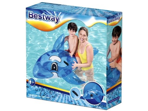 Bestway Duży dmuchany niebieski Delfin Wieloryb do pływania 157 cm 41037