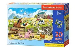 Puzzle 20-elementów MAXI Animals on the Farm