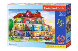 Puzzle 40-elementów MAXI House Life