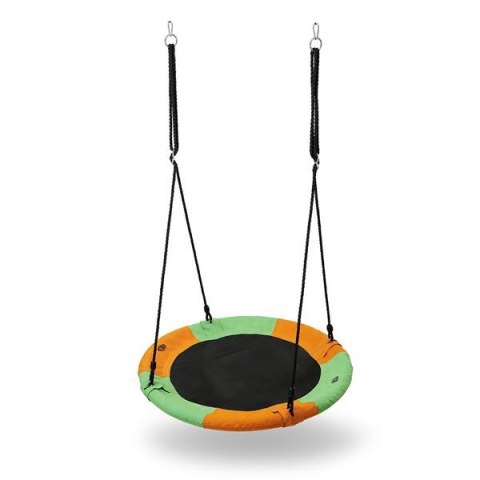 NILS NB5003 BOCIANIE GNIAZDO HUŚTAWKA POMARAŃCZOWO ZIELONY ŚR.90 CM NILS