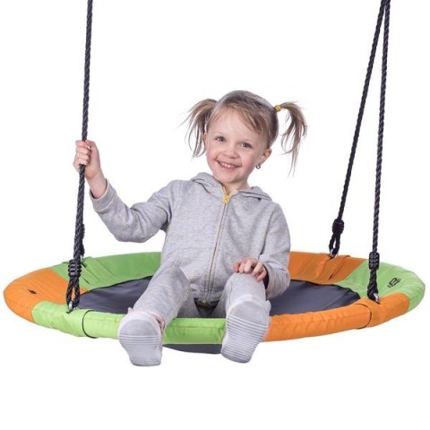 NILS NB5003 BOCIANIE GNIAZDO HUŚTAWKA POMARAŃCZOWO ZIELONY ŚR.90 CM NILS