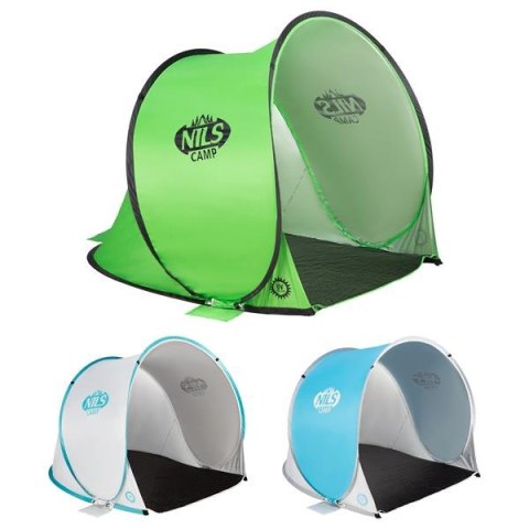 NILS NC3173 ZIELONY NAMIOT PLAŻOWY SAMOROZKŁADAJĄCY PODŁOGA NILS