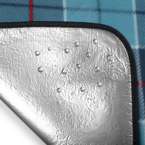 NILS NC8002 NIEBIESKI KRATKA KOC PIKNIKOWY 250x200 PE ALU NILS CAMP