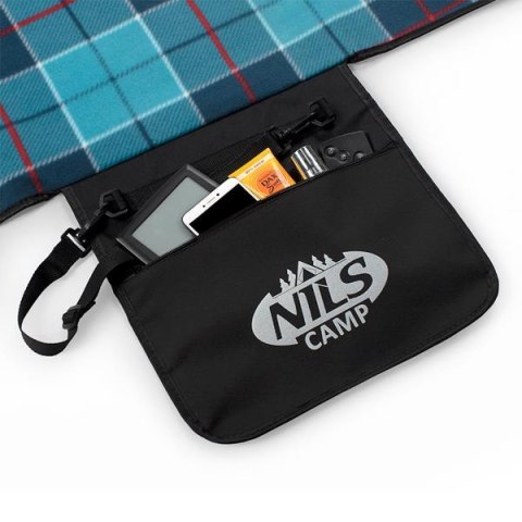 NILS NC8002 NIEBIESKI KRATKA KOC PIKNIKOWY 250x200 PE ALU NILS CAMP