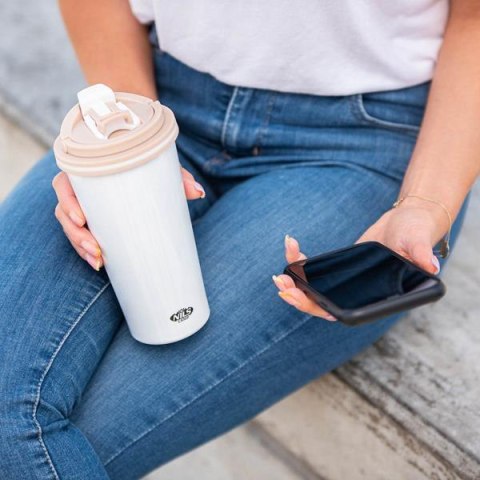 NILS CAMP NCB18 BIAŁY KUBEK TERMICZNY NILS CAMP