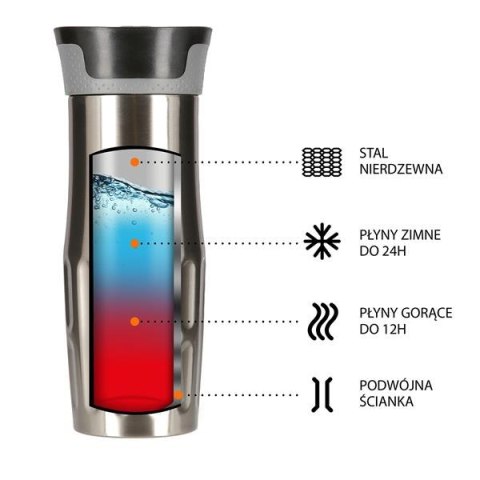 NILS NCC06 SREBRNY KUBEK TERMICZNY NILS CAMP