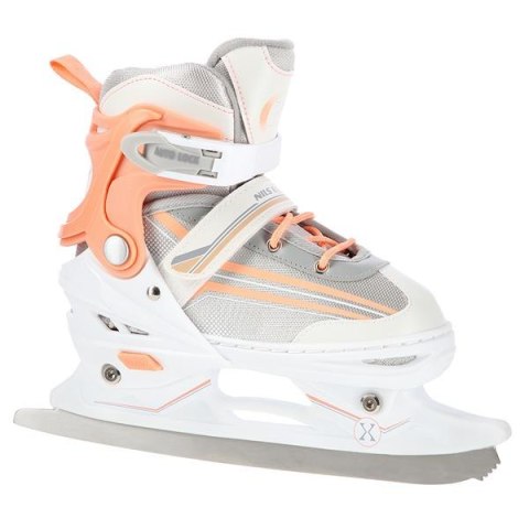 NILS EXTREME NH18190 2w1 BIAŁO-RÓŻOWY ROZM.S(29-33) ŁYŻWOROLKI Z WYM. PŁ. HOKEJOWĄ NILS EXTREME