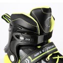 NILS EXTREME NH18192 4w1 CZARNO-ZIELONY ROZM.L(39-43) ŁYŻWOROLKI Z WYM. PŁ. HOKEJOWĄ NILS EXTREME
