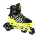 NILS EXTREME NH18192 4w1 CZARNO-ZIELONY ROZM.L(39-43) ŁYŻWOROLKI Z WYM. PŁ. HOKEJOWĄ NILS EXTREME