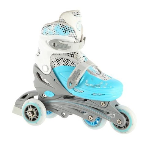 NILS EXTREME NH18331 4w1 NIEBIESKI ROZM.M(35-38) ŁYŻWOROLKI Z WYM. PŁOZĄ HOKEJOWĄ NILS EXTREME