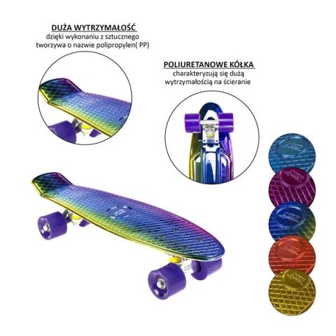 NILS EXTREME PNB01 RAINBOW ELECTROSTYLE PENNYBOARD DESKOROLKA NILS EXTREME