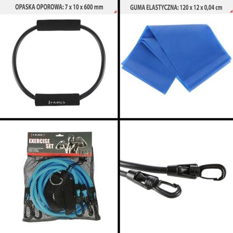 HMS TX02 ZESTAW DO ĆWICZEŃ SIŁOWYCH HMS