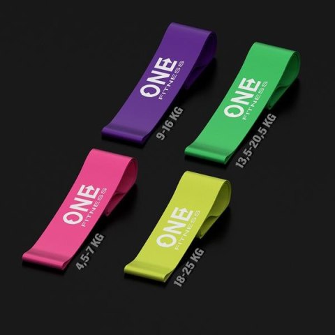 ONE FITNESS PBF SET04 ZESTAW GUM DO ĆWICZEŃ ONE FITNESS