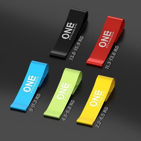 ONE FITNESS PBF SET05 SLIM ZESTAW GUM DO ĆWICZEŃ ONE FITNESS
