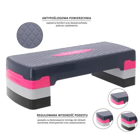 HMS AS002 PINK/GREY STEP DO AEROBIKU HMS