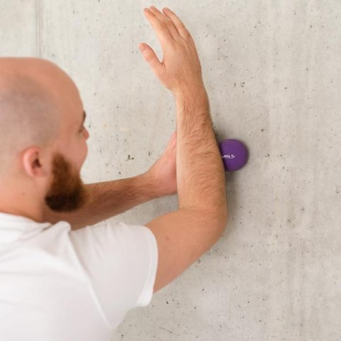 HMS BLC02 VIOLET LACROSSE PODWÓJNA PIŁKA DO MASAŻU HMS