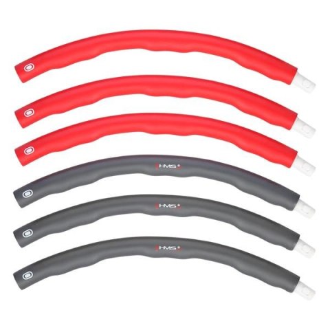 HMS HHP002 RED-GREY HULA HOP 1,2KG 100CM HMS