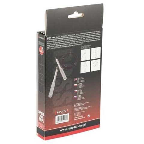 HMS SK52 RED/BLACK ALUMINIOWA SZYBKA SKAKANKA HMS