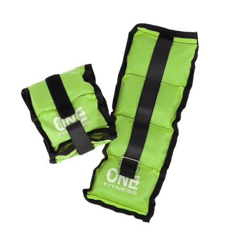 ONE FITNESS WW01 GREEN OBCIĄŻNIKI 2 x 0.7 KG ONE FITNESS