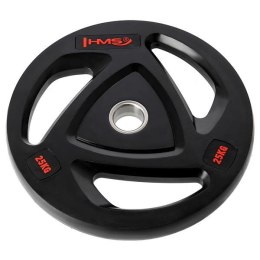HMS TOX25 CZARNY TALERZ OLIMPIJSKI OGUMOWANY 25 KG HMS
