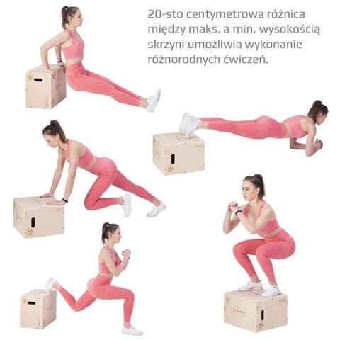 HMS DSC04 SKRZYNIA PLYOMETRYCZNA 500x400x300MM HMS