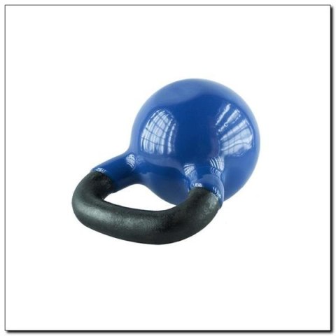 HMS KNV04 BLUE KETTLEBELL ŻELIWNY POKRYTY WINYLEM HMS