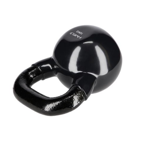 HMS KNV10 BLACK KETTLEBELL ŻELIWNY POKRYTY WINYLEM HMS