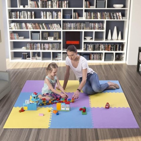 ONE FITNESS MP10 MATA PUZZLE MULTIPACK YELLOW-BLUE-PURPLE 9 ELEMENTÓW 10MM ONE FITNESS