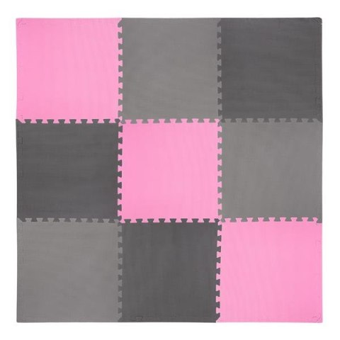 ONE FITNESS MP10 MATA PUZZLE MULTIPACK PINK-GREY 9 ELEMENTÓW 10MM ONE FITNESS