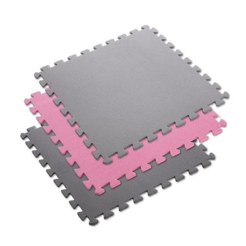 ONE FITNESS MP10 MATA PUZZLE MULTIPACK PINK-GREY 9 ELEMENTÓW 10MM ONE FITNESS