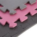 ONE FITNESS MP10 MATA PUZZLE MULTIPACK PINK-GREY 9 ELEMENTÓW 10MM ONE FITNESS