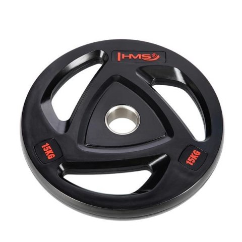 HMS TOX15 CZARNY TALERZ OLIMPIJSKI OGUMOWANY 15 KG HMS