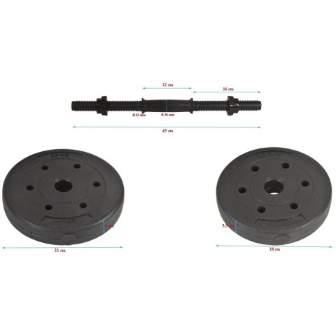 HANTLA KOMPOZYTOWA 16KG ( 2x8KG ) EB FIT