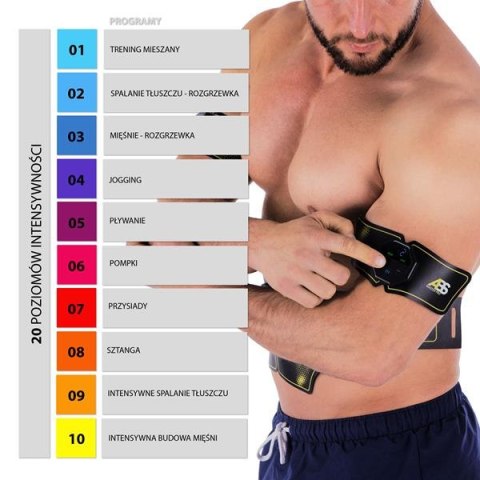 HMS ABS MASTER PRO SUPER ELEKTROSTYMULATOR MIĘŚNI HMS