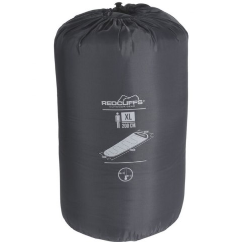 ŚPIWÓR TURYSTYCZNY MUMIA XXL 230x80/50CM SZARY REDCLIFFS