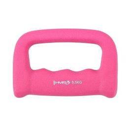 HMS CK05 KASTET PINK CIĘŻAREK ŻELIWNY POKRYTY NEOPRENEM 0.5 KG HMS