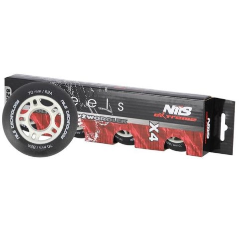 NILS EXTREME PU 70x24 82A CZARNE MATOWE KÓŁKA (4 szt.) NILS EXTREME