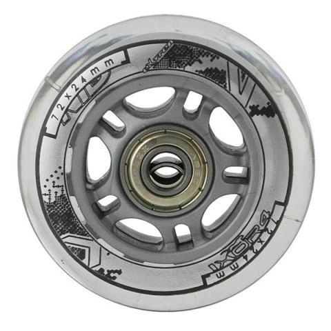 NILS EXTREME PU 72x24 82A PRZEZROCZYSTE (4 szt.) + ABEC-7 (8 szt.) ZESTAW NILS EXTREME