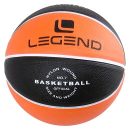 Piłka do koszykówki BB700 rozmiar 7 czarno-pomarańczowa Legend
