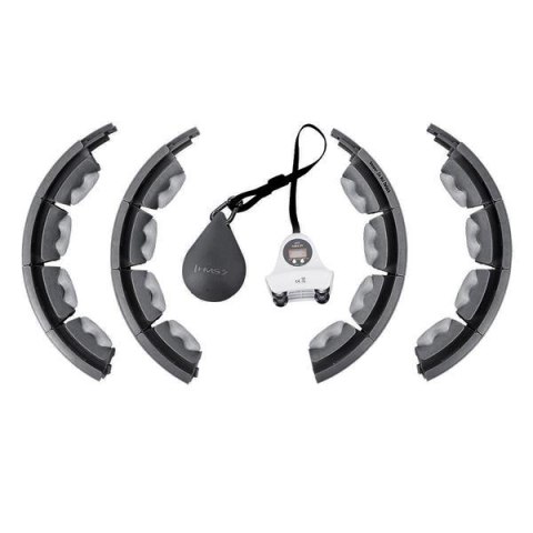 HMS HHW06 HULA HOP BLACK Z WYPUSTKAMI I OBCIĄŻNIKIEM + LICZNIK HMS