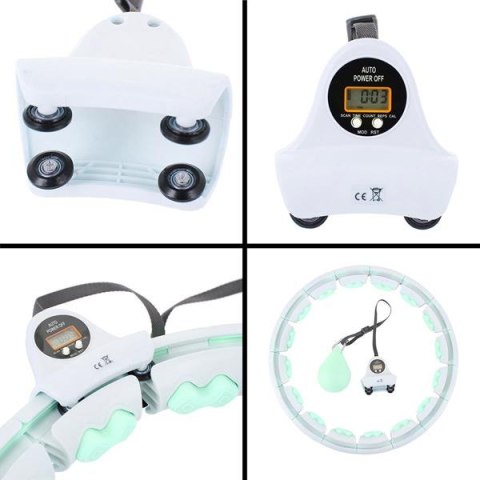 HMS HHW06 HULA HOP GREEN Z WYPUSTKAMI I OBCIĄŻNIKIEM + LICZNIK HMS