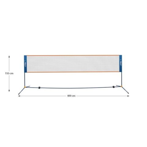 NILS NN400 SIATKA DO BADMINTONA 400CM POKROWIEC PEŁNY NILS