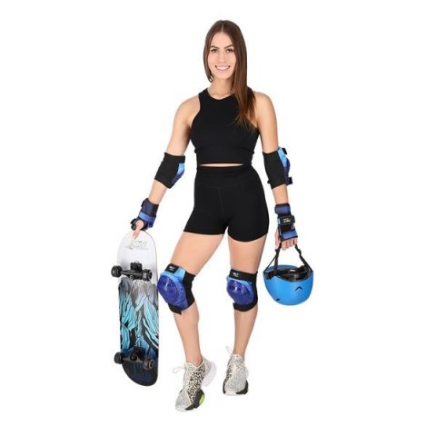 NILS EXTREME H734 NIEBIESKIE ROZM. M ZESTAW OCHRANIACZY NILS EXTREME